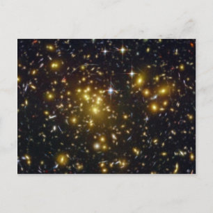 Abell 1689 Galaxie Goldstars NASA Postkarte