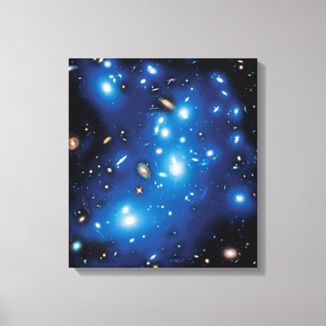 Abell 2744 Pandora Galaxy Cluster Space Foto Leinwanddruck (Vorderseite)