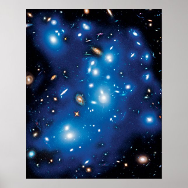 Abell 2744 Pandora Galaxy Cluster Space Foto Poster (Vorne)