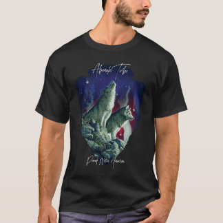 Abenaki Amerikanische Ureinwohner Tribe Wolf Pride T-Shirt