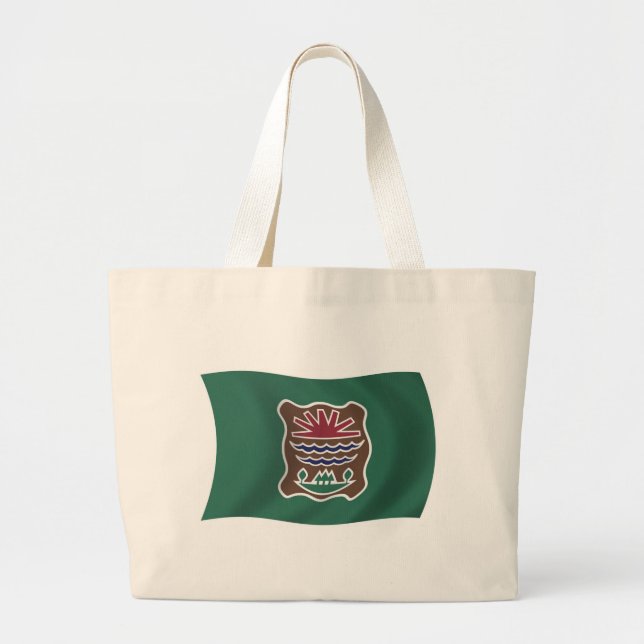 Abenaki Stamm Flag Tote Bag Jumbo Stoffbeutel (Vorne)