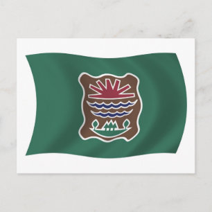 Abenaki Stammes-Flag Postkarte
