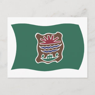 Abenaki-Stammesflaggen-Postkarte Postkarte