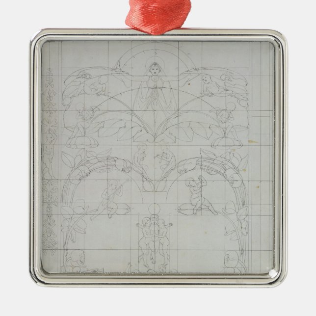 Abend, 1803 silbernes ornament (Vorne)