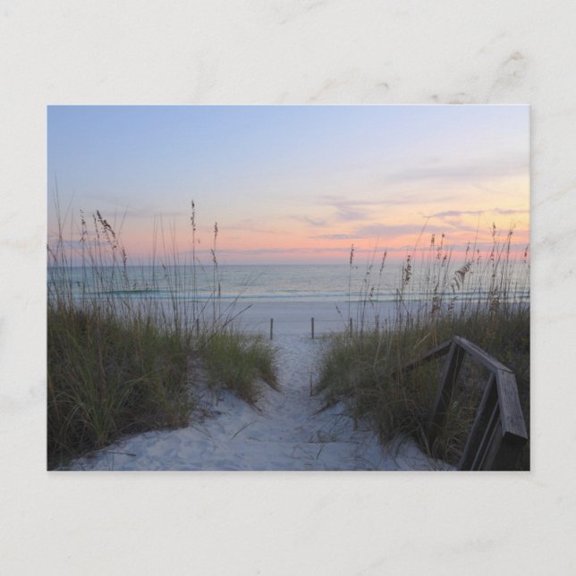 Abend am Panama City Beach, Florida Postkarte (Vorderseite)
