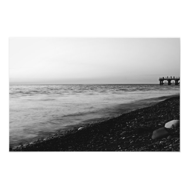 Abend am Strand Fotodruck (Vorne)