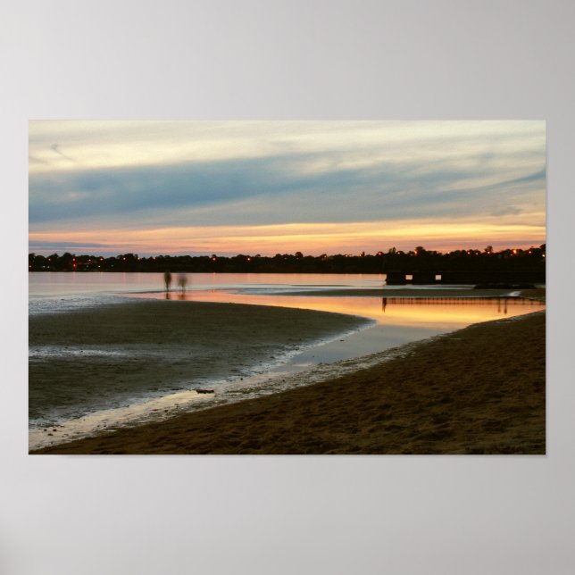 Abend am Strand Poster (Vorne)