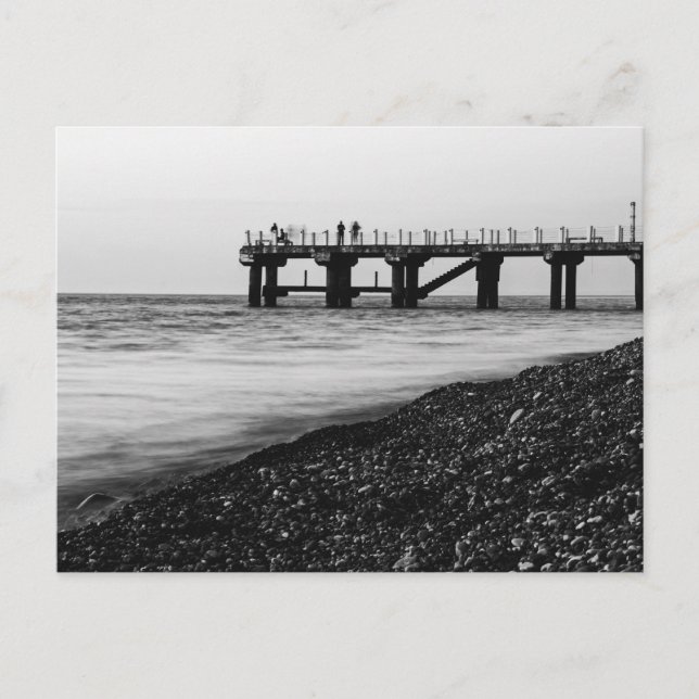 Abend am Strand Postkarte (Vorderseite)