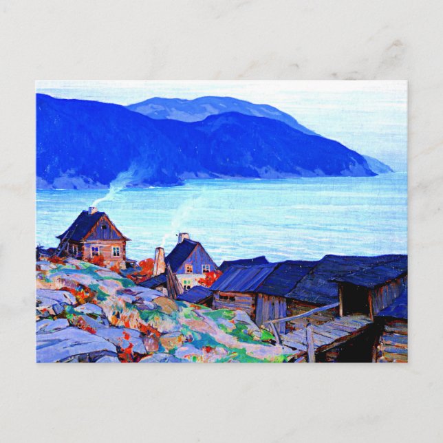 Abend an der Nordküste von Clarence Gagnon Postkarte (Vorderseite)