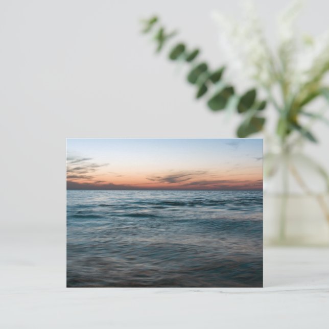 Abend auf See Postkarte (Stehend Vorderseite)