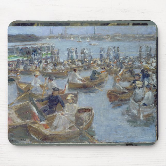 Abend beim Uhlenhorster Fahrhaus, 1910 Mousepad (Vorne)
