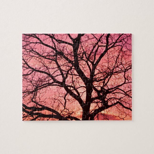 Abend Blush Tree Silhouette (Horizontal)