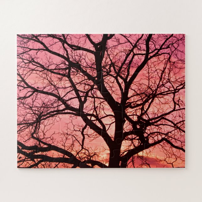 Abend Blush Tree Silhouette (Horizontal)