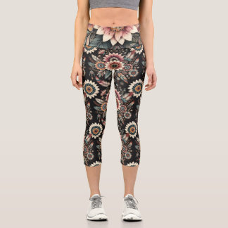 Abend Boho Blooms Capri Leggings