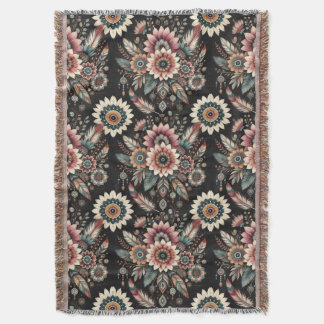 Abend Boho Blooms Decke