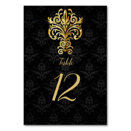 Abend Chic Tischnummer
