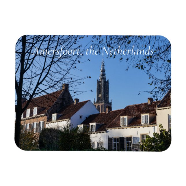 Abend Cityscape, Amersfoort, Niederlande Magnet (Horizontal)