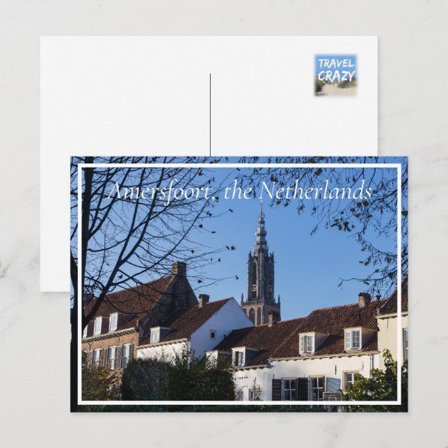 Abend Cityscape, Amersfoort, Niederlande Postkarte (Vorne/Hinten)