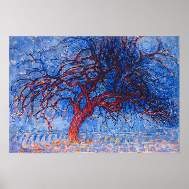 Abend, der Rote Baum Poster (Vorne)