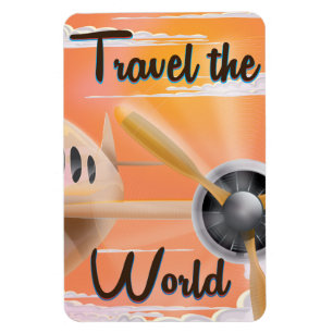 Abend des World Classic Flugzeugplakats Magnet
