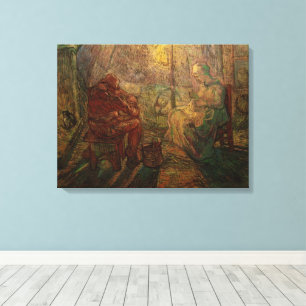 Abend - Die Wache von Vincent van Gogh Leinwanddruck