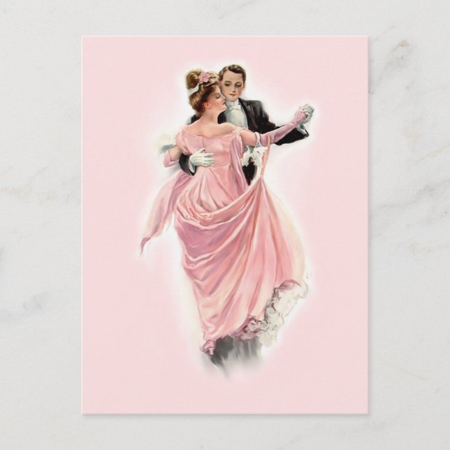 Abend Elegance Postkarte (Vorderseite)