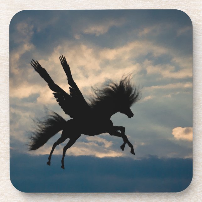 Abend Flight v.1 Cork Untersetzer (Vorderseite)