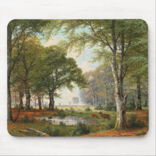 Abend Forest Landschaft Mousepad