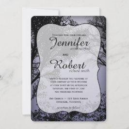 Abend Forest Metallic Hochzeitseinladung Einladung