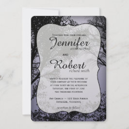 Abend Forest Metallic Hochzeitseinladung Einladung