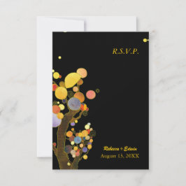 Abend Garden Trees Modern Wedding RSVP