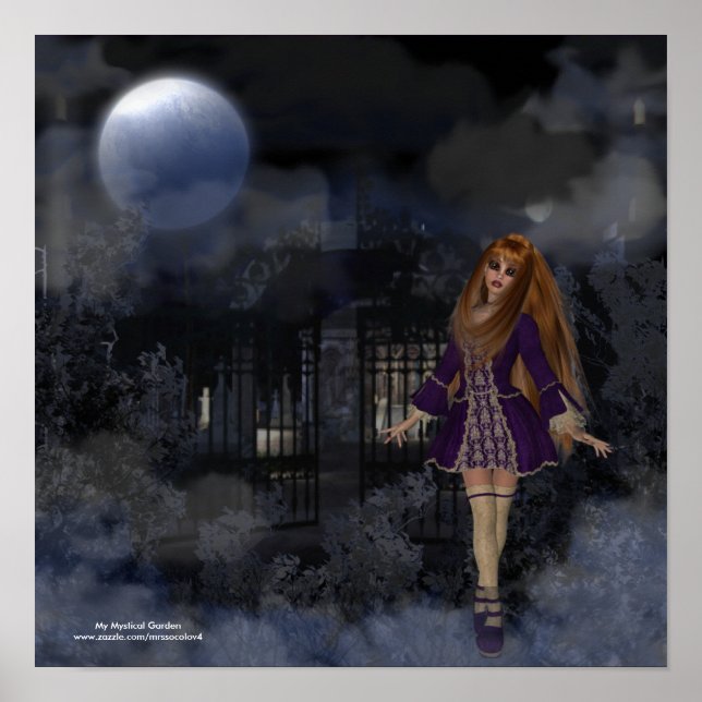 Abend Gotische Fantasy Poster drucken (Vorne)