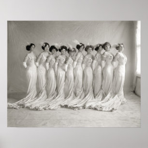 Abend Gowns, 1910. Vintages Foto Poster