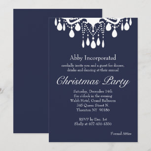 Abend Grand Ballroom Weihnachten Party Einladung
