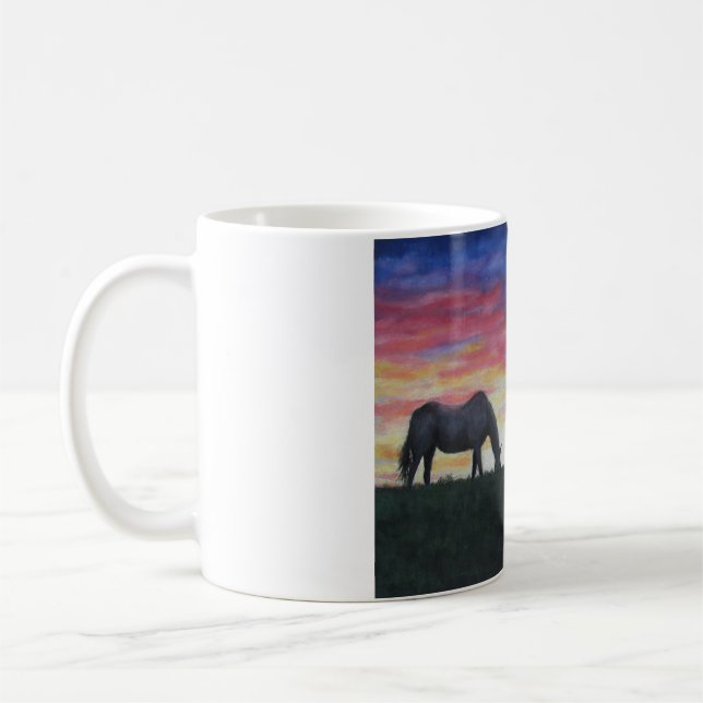 "Abend Grazin " Kaffeetasse (Links)