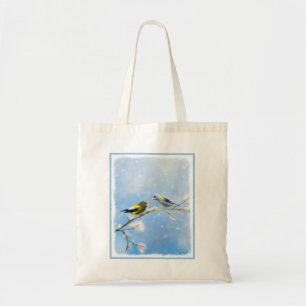 Abend Grosbeak Malerei - Niedliche Original Hunde Tragetasche