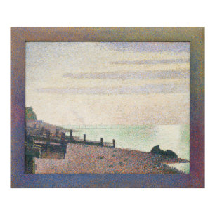 Abend Honfleur durch Georges Seurat Fotodruck
