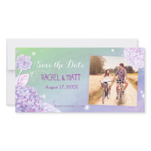 Abend Hydrangeas Wedding Foto Save the Date