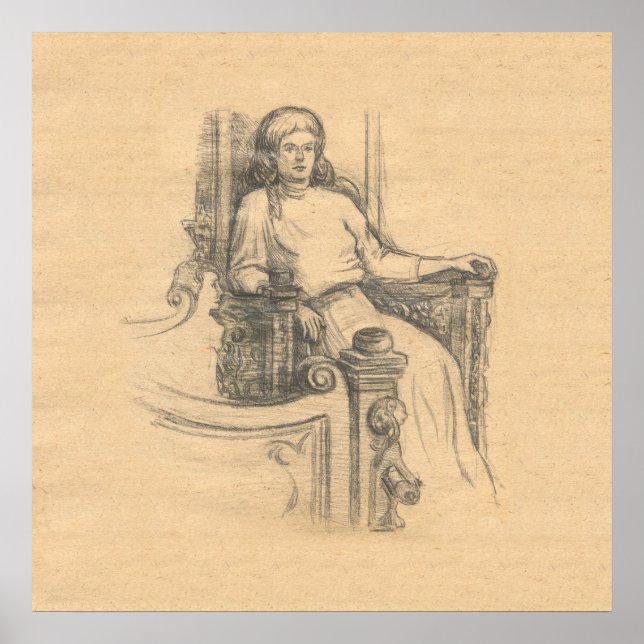 Abend im alten Haus Poster (Vorne)