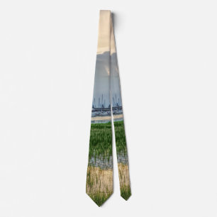 Abend im Hafen Charleston Neck Tie Krawatte