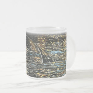 Abend im Meer Mattglastasse