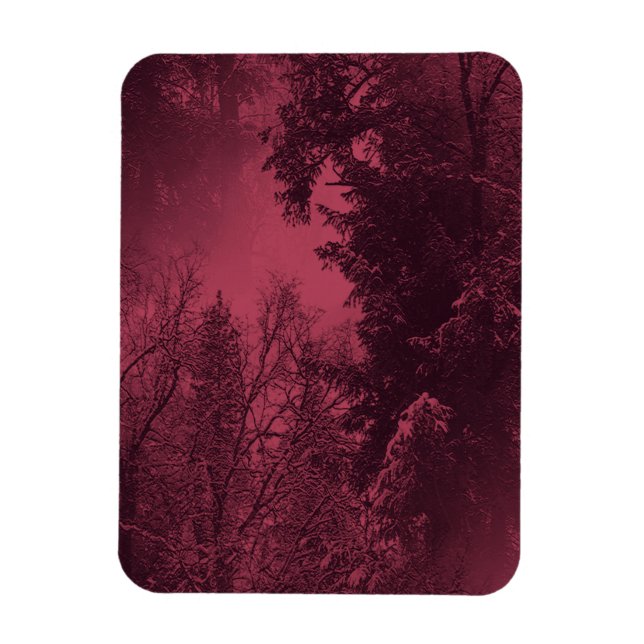 Abend im Winter... Magnet (Vertikal)