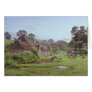 Abend in Arlington-Reihe, Bibury, Gloucestershire