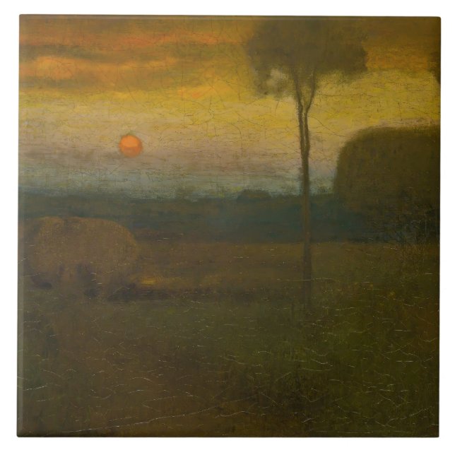 Abend Landscape by George Inness (1889) Fliese (Vorderseite)
