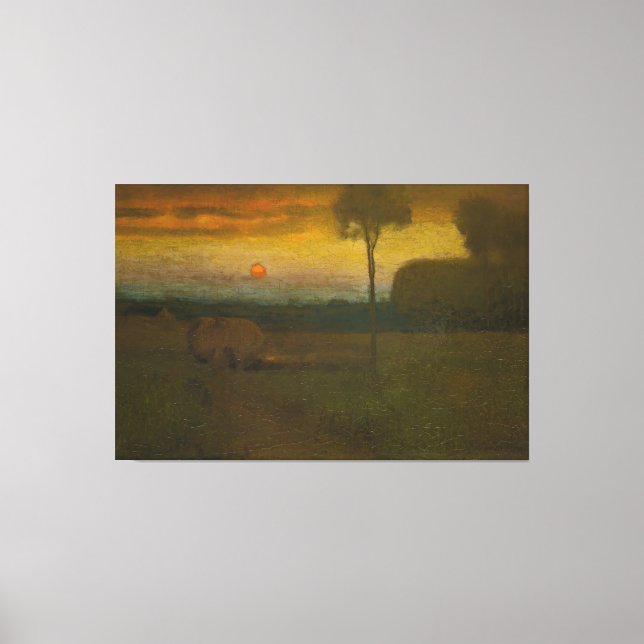 Abend Landscape by George Inness (1889) Leinwanddruck (Vorderseite)
