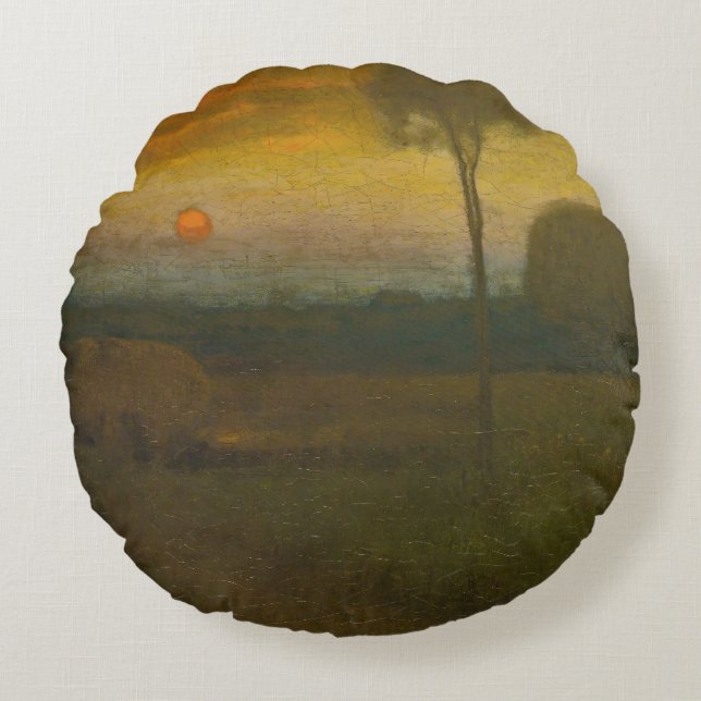 Abend Landscape by George Inness (1889) Rundes Kissen (Vorderseite)