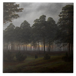 Abend Landscape (von Caspar David Friedrich) Fliese