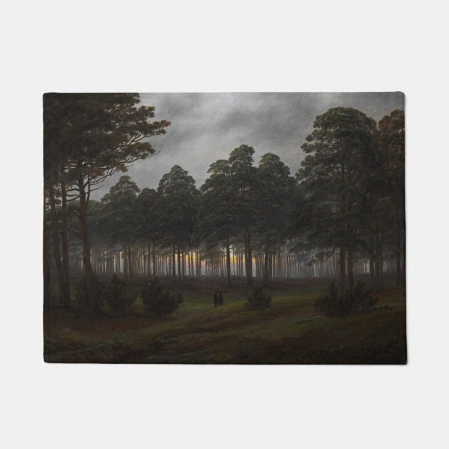 Abend Landscape (von Caspar David Friedrich) Fußmatte (Vorderseite)