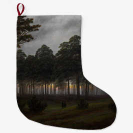 Abend Landscape (von Caspar David Friedrich) Großer Weihnachtsstrumpf