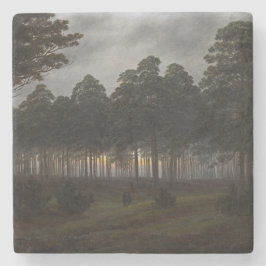 Abend Landscape (von Caspar David Friedrich) Steinuntersetzer
